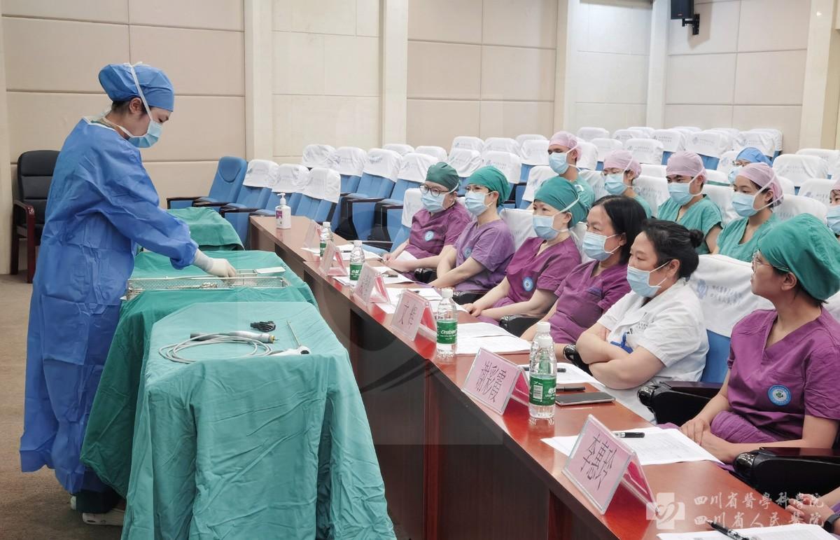 手术室党支部开展手术室护理操作技能比赛